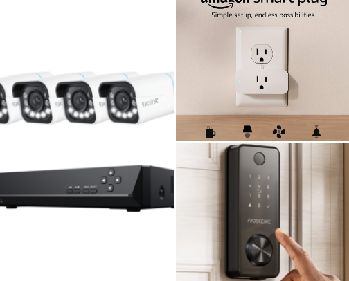 Home Security/ Smart Home cover photo collage