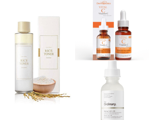 My AM Skincare Routine cover photo collage