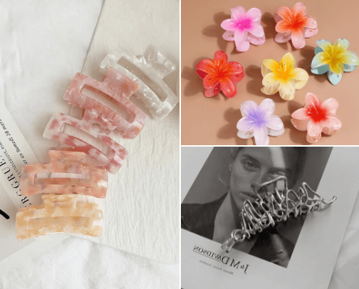 hair accessories cover photo collage