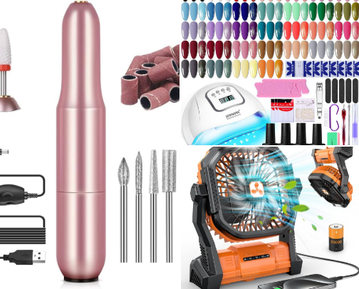 At home gel nails cover photo collage