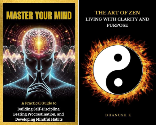 Must read Self-improvement Ebooks: Master Your Mind by Dhanush.K cover photo collage