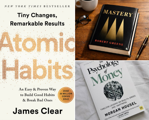 Books that changed my mindset cover photo collage