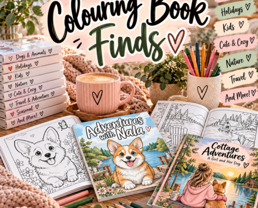 Colouring Book Finds cover photo collage