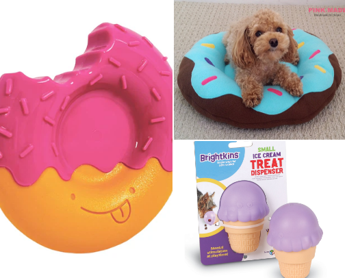 Food-shaped Pet toys cover photo collage