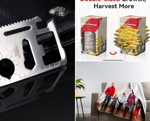 It's Christmas shopping! cover photo collage