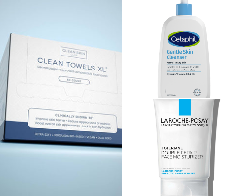 My Skincare Recs for Accutane Users cover photo collage
