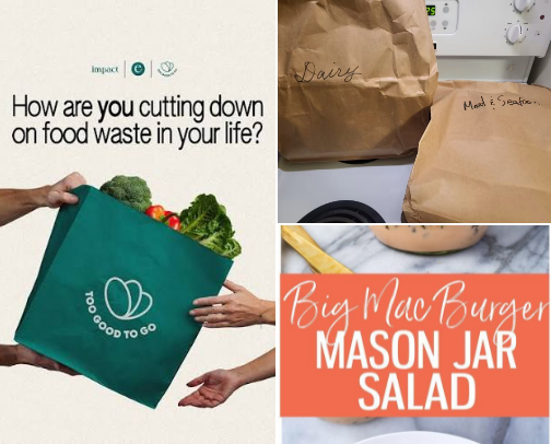 Too Good To Go App & Meals/ Recipes cover photo collage