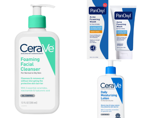 Skincare Essentials for Oily & Acne-Prone Skin cover photo collage