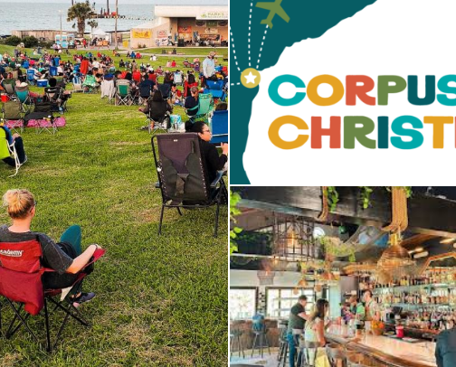 Corpus Christi Travel Guide: Sun, Food & Date Nights cover photo collage