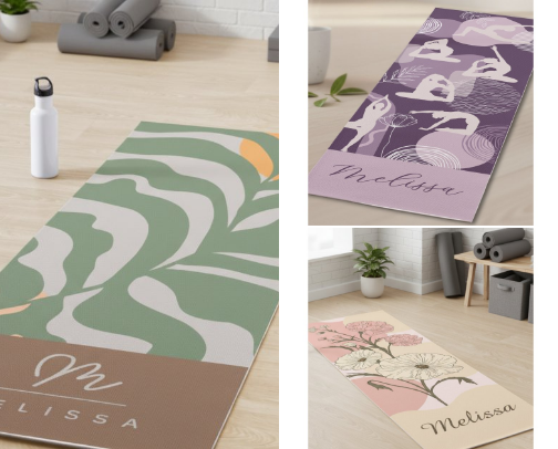Personalized Yoga Mats That Make the Perfect Gift cover photo collage