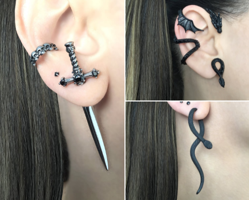 Creepy But Fun Earrings For Halloween cover photo collage