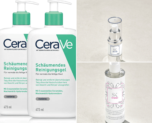 Skincare cover photo collage