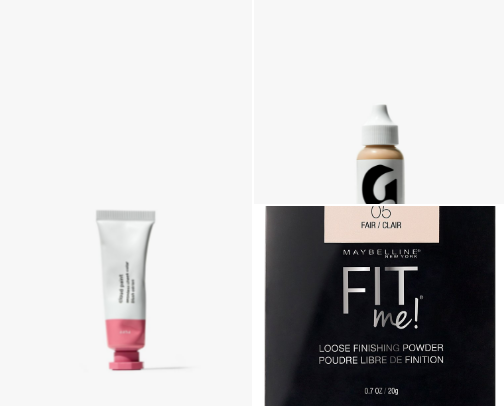 Every day pale girl makeup cover photo collage