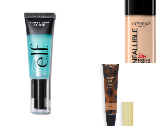 Essential makeup for a perfect glam cover photo collage