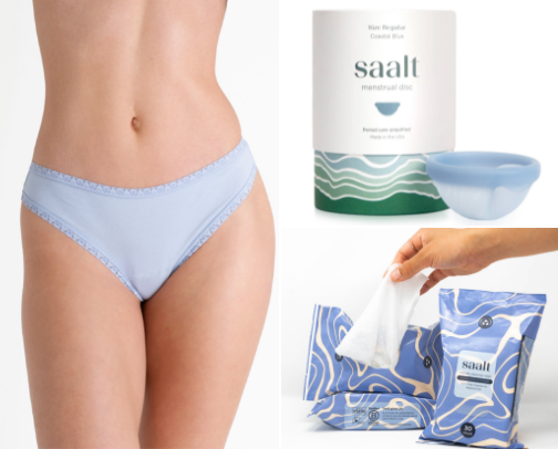 Saalt Favorites: Sustainable Period Care Essentials cover photo collage