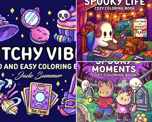 The best coloring books 🙆‍♀️ cover photo collage