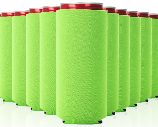 Slim can cooler sleeves cover photo collage