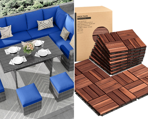 Soft Life Patio Essentials Every Woman Needs cover photo collage