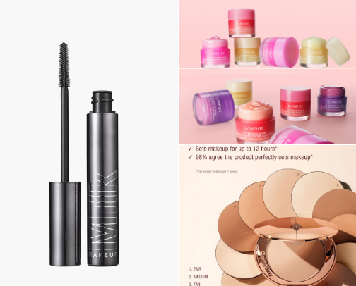 Makeup must haves cover photo collage