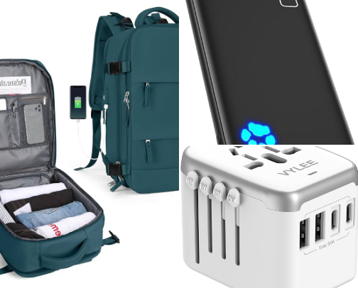 Travel items that make life easier cover photo collage