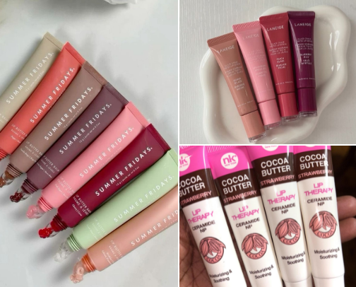 The best lip tints cover photo collage
