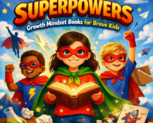 Mistakes Are Superpowers: Growth Mindset Books for Brave Kids cover photo collage