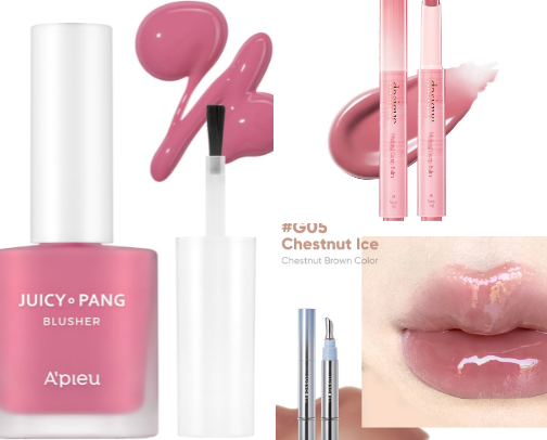 Cute asian makeup cover photo collage