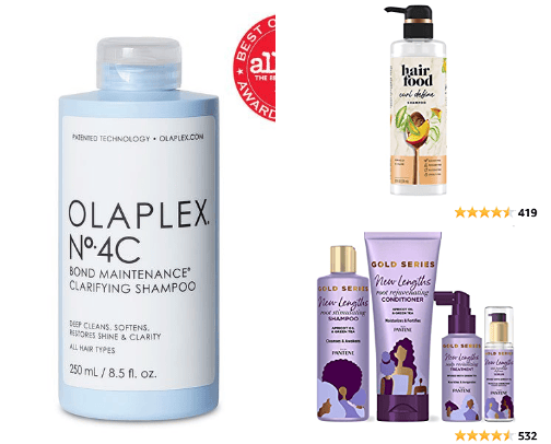 Hair products cover photo collage