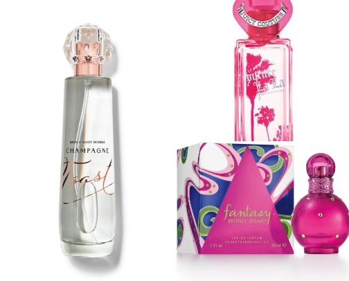 Fragrances for her cover photo collage