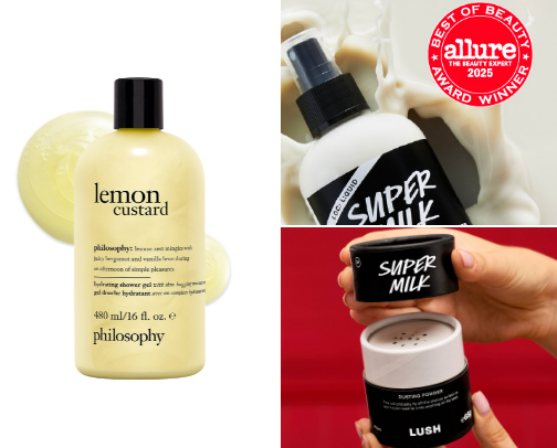Sugared lemon shower routine 🛁🍰🍋 cover photo collage