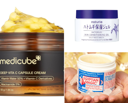 Face Moisturizers & Masks for dewey skin & faded dark spots ☀️ cover photo collage