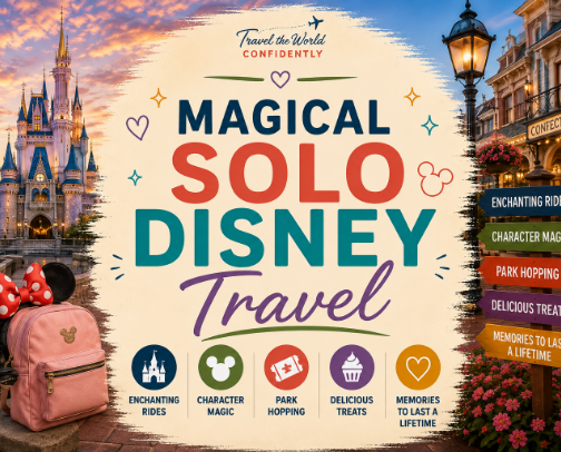 🏰 Magical Solo Disney Travel 🏰 cover photo collage