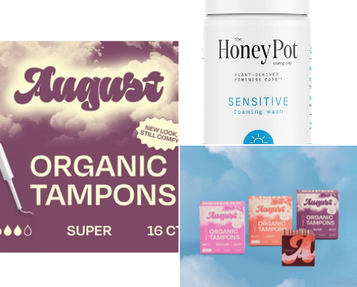 Clean Feminine Care Products cover photo collage