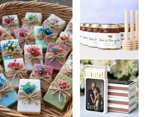 Wedding favors that guest love cover photo collage