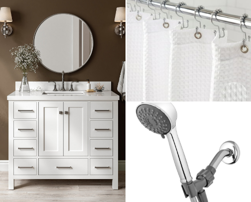 Splish, splash.. come check out my bathroom recommendations cover photo collage