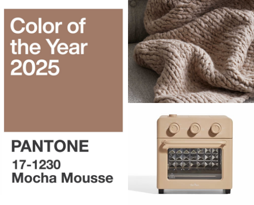 My favorite items in the Pantone Color of the Year - PANTONE 17ā1230 Mocha Mousse cover photo collage