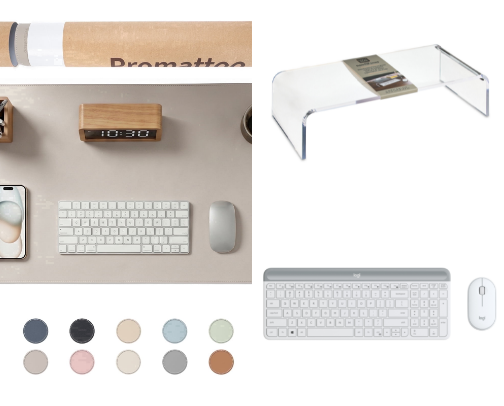 Everything You Need for a Clean-Girl Desk Setup cover photo collage