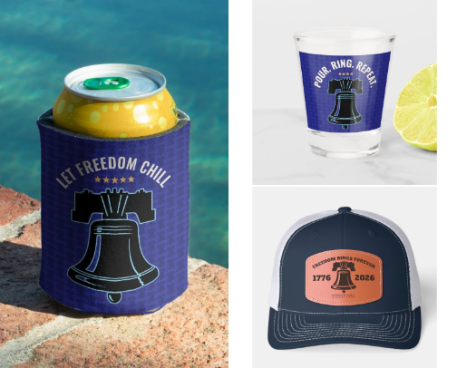 Liberty Bell 1776–2026 Patriotic Collection cover photo collage