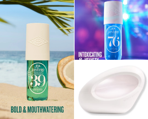 my favorite perfumes/body mists cover photo collage