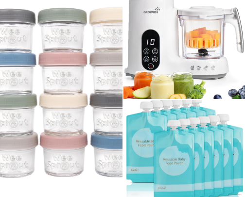 Making your own baby food cover photo collage