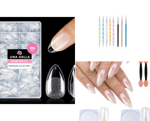 nail supplies cover photo collage