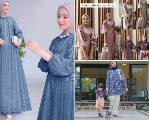 Koleksi OOTD Lebaran Stylish untuk anak dan Mom cover photo collage