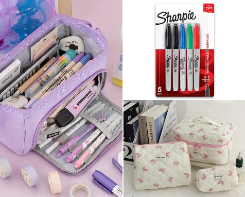 My school essentials tour ✨ cover photo collage