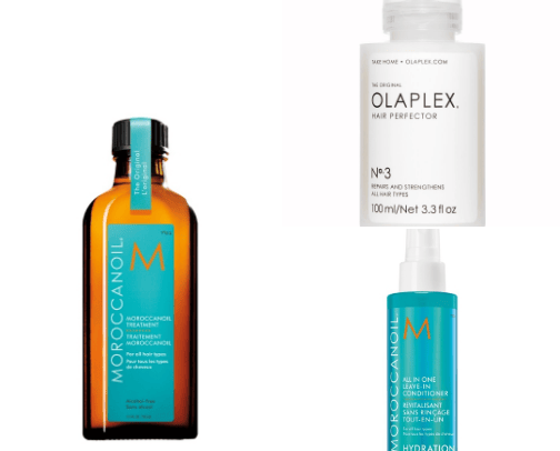 Hair products cover photo collage