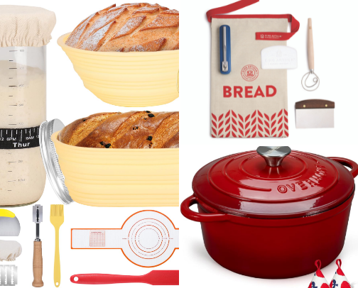 Sourdough Bread Baking Supplies cover photo collage
