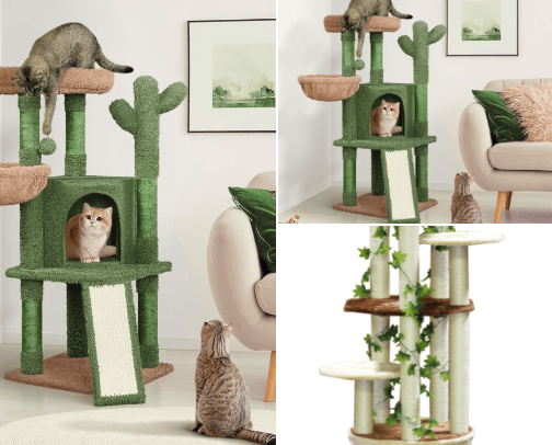 Scratching posts cover photo collage