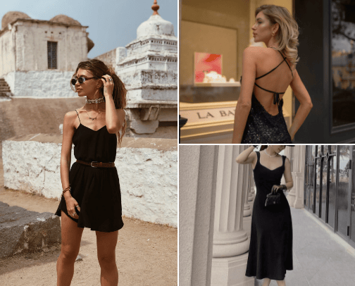black dress makes you look gorgeus cover photo collage