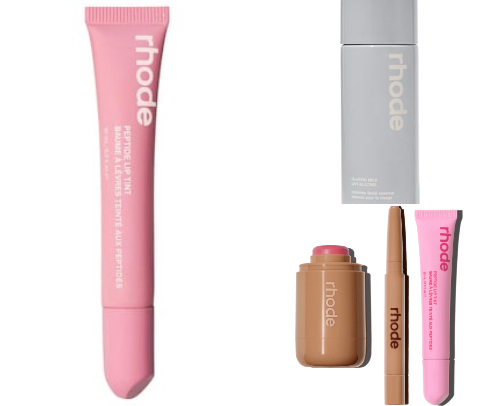 Rhode skincare cover photo collage