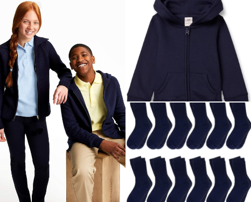 BACK TO SCHOOL NAVY COLLECTION cover photo collage