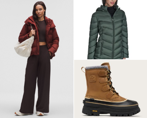 Women fashion for winter cover photo collage